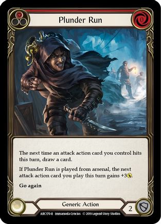 Plunder Run (Red) (ARC170) - Arcane Rising Unlimited Edition Rainbow Foil