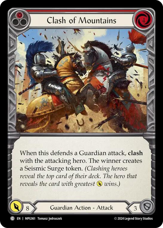 Clash of Mountains (Red)
