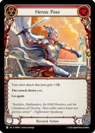 Heroic Pose (Red) (SUP057) - Super Slam