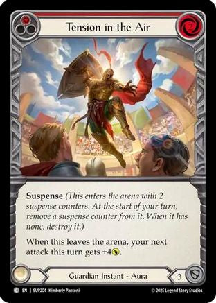 Tension in the Air (Red) (SUP204) - Super Slam Rainbow Foil