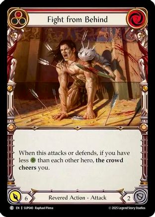 Fight from Behind (Red) (SUP040) - Super Slam Rainbow Foil