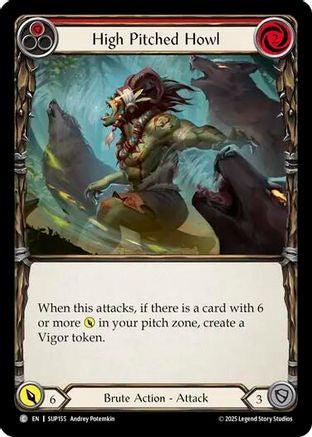 High Pitched Howl (Red) (SUP155) - Super Slam Rainbow Foil