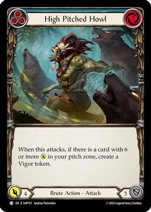 High Pitched Howl (Blue) (SUP157) - Super Slam Rainbow Foil