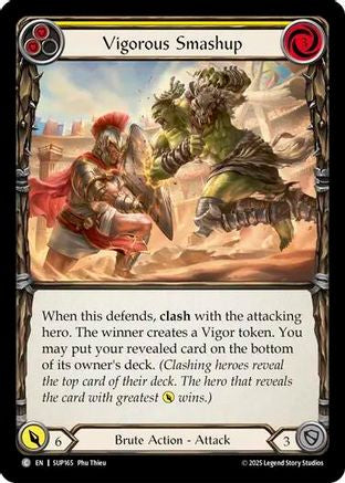 Vigorous Smashup (Yellow) (SUP165) - Super Slam Rainbow Foil
