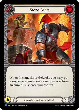 Story Beats (Yellow) (SUP182) - Super Slam Rainbow Foil
