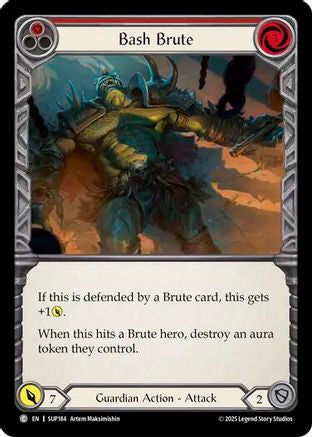 Bash Brute (SUP184) - Super Slam Rainbow Foil