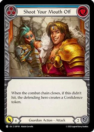 Shoot Your Mouth Off (Blue) (SUP191) - Super Slam Rainbow Foil