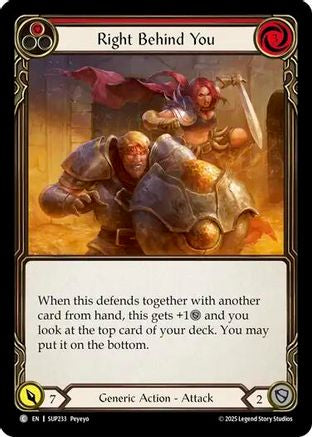 Right Behind You (Red) (SUP233) - Super Slam Rainbow Foil