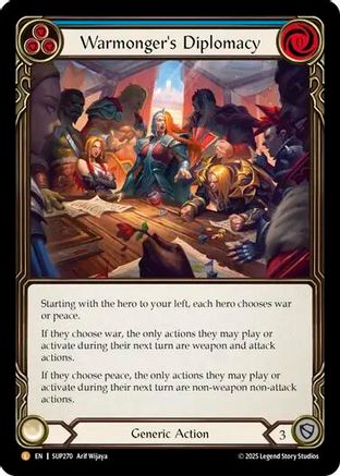 Warmonger's Diplomacy (SUP270) - Super Slam Cold Foil
