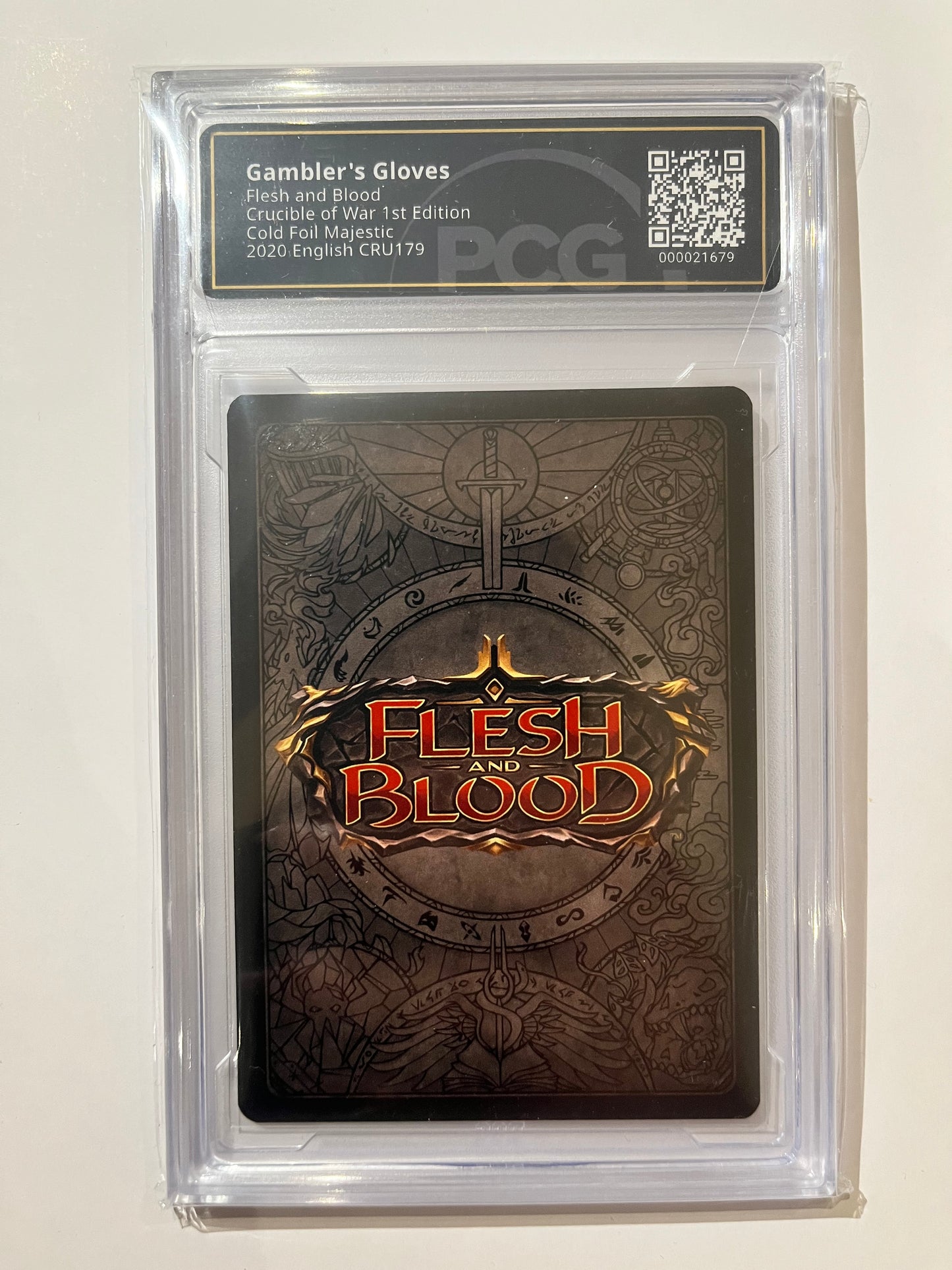 Gambler's Gloves - Cold Foil - 9.5 Graded PCG