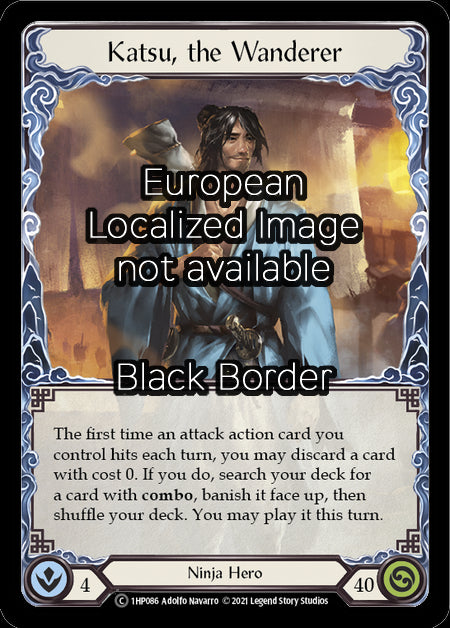 Katsu, the Wanderer - Marvel (French, Black Border) - 1HP086 - Cold Foil
