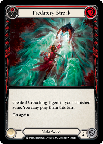 Predatory Streak (Red) [DYN062] (Dynasty)