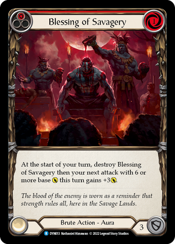 Blessing of Savagery (Red) [DYN013] (Dynasty)