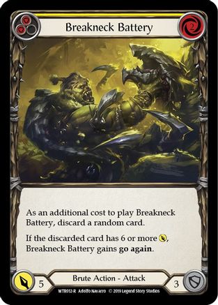 Breakneck Battery (Yellow) [U-WTR012] (Welcome to Rathe Unlimited)  Unlimited Rainbow Foil