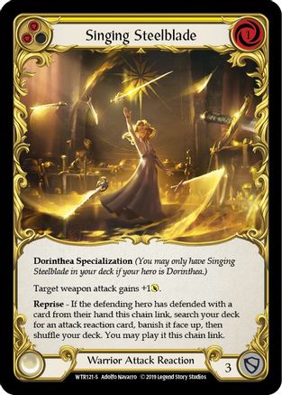 Singing Steelblade [U-WTR121] (Welcome to Rathe Unlimited)  Unlimited Rainbow Foil