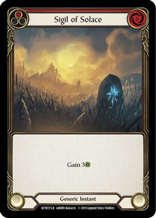 Sigil of Solace (Red) [U-WTR173] (Welcome to Rathe Unlimited)  Unlimited Rainbow Foil