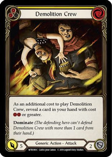 Demolition Crew (Yellow) [U-WTR180] (Welcome to Rathe Unlimited)  Unlimited Normal