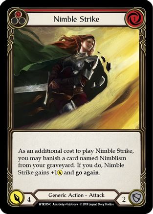 Nimble Strike (Red) [U-WTR185] (Welcome to Rathe Unlimited)  Unlimited Rainbow Foil