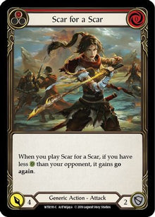 Scar for a Scar (Red) [U-WTR191] (Welcome to Rathe Unlimited)  Unlimited Rainbow Foil