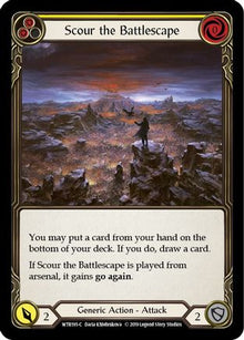 Scour the Battlescape (Yellow) [U-WTR195] (Welcome to Rathe Unlimited)  Unlimited Rainbow Foil