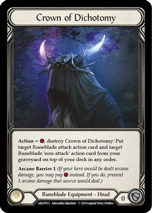 Crown of Dichotomy [U-ARC079] (Arcane Rising Unlimited)  Unlimited Rainbow Foil