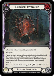 Bloodspill Invocation (Red) [U-ARC106] (Arcane Rising Unlimited)  Unlimited Rainbow Foil