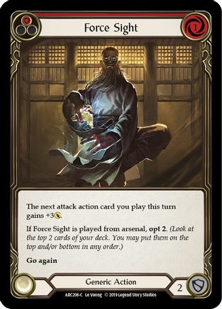 Force Sight (Red) (ARC206) - Arcane Rising Unlimited Edition