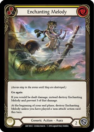 Enchanting Melody (Yellow) (ARC168) - Arcane Rising Unlimited Edition Rainbow Foil