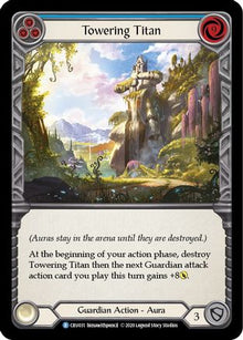 Towering Titan (Blue) [U-CRU031] (Crucible of War Unlimited)  Unlimited Rainbow Foil