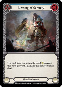 Blessing of Serenity (Blue) [U-CRU043] (Crucible of War Unlimited)  Unlimited Rainbow Foil