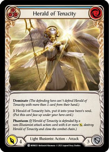 Herald of Tenacity (Blue) [U-MON025-RF] (Monarch Unlimited)  Unlimited Rainbow Foil