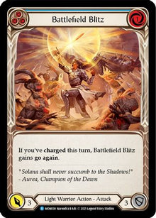Battlefield Blitz (Blue) [U-MON038-RF] (Monarch Unlimited)  Unlimited Rainbow Foil