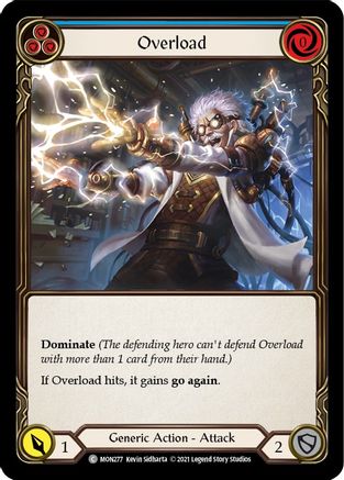 Overload (Blue) [U-MON277-RF] (Monarch Unlimited)  Unlimited Rainbow Foil