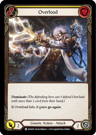 Overload (Yellow) [U-MON276-RF] (Monarch Unlimited)  Unlimited Rainbow Foil