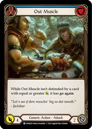Out Muscle (Blue) [U-MON250-RF] (Monarch Unlimited)  Unlimited Rainbow Foil