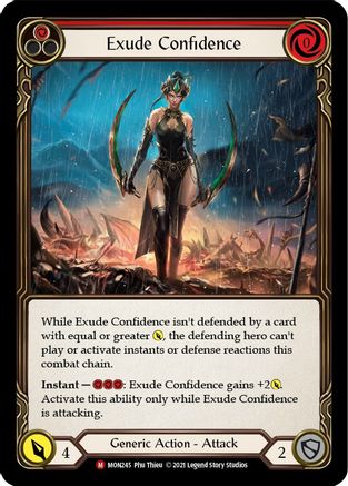 Exude Confidence [U-MON245-RF] (Monarch Unlimited)  Unlimited Rainbow Foil