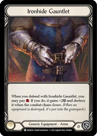 Ironhide Gauntlet [U-MON243-RF] (Monarch Unlimited)  Unlimited Rainbow Foil
