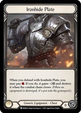 Ironhide Plate [U-MON242] (Monarch Unlimited)  Unlimited Normal