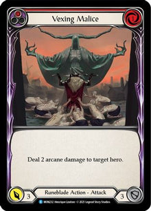 Vexing Malice (Red) [U-MON232-RF] (Monarch Unlimited)  Unlimited Rainbow Foil