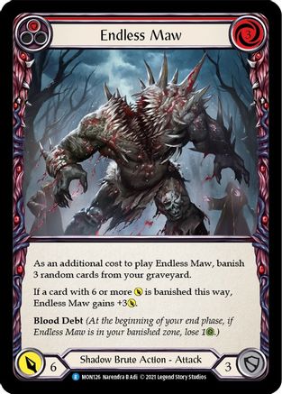 Endless Maw (Red) [U-MON126-RF] (Monarch Unlimited)  Unlimited Rainbow Foil