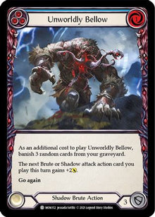 Unworldly Bellow (Blue) [U-MON152-RF] (Monarch Unlimited)  Unlimited Rainbow Foil