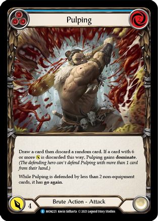 Pulping (Blue) [U-MON225-RF] (Monarch Unlimited)  Unlimited Rainbow Foil