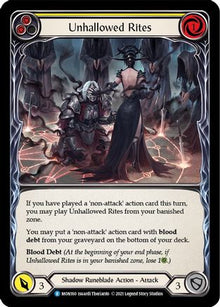 Unhallowed Rites (Yellow) [U-MON160] (Monarch Unlimited)  Unlimited Normal