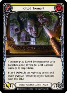 Rifted Torment (Yellow) [U-MON178-RF] (Monarch Unlimited)  Unlimited Rainbow Foil