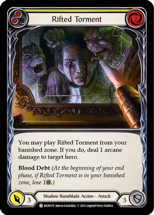 Rifted Torment (Yellow) [U-MON178] (Monarch Unlimited)  Unlimited Normal