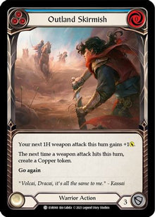 Outland Skirmish (Blue) [EVR068] (Everfest)  1st Edition Rainbow Foil
