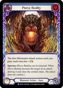 Pierce Reality (Blue) [EVR143] (Everfest)  1st Edition Rainbow Foil