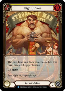 High Striker (Yellow) [EVR165] (Everfest)  1st Edition Extended Art Rainbow Foil