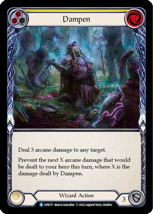 Dampen (Yellow) [UPR171] (Uprising)  Rainbow Foil