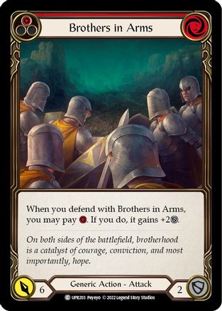 Brothers in Arms (Red) [UPR203] (Uprising)  Rainbow Foil
